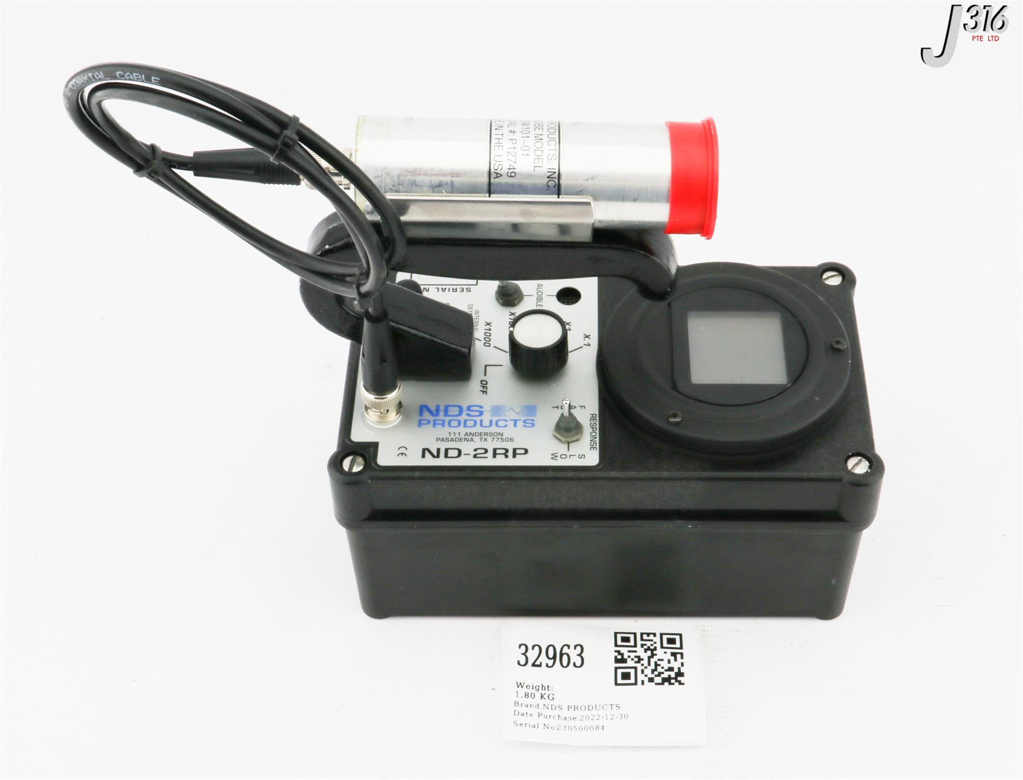 32963 NDS PRODUCTS RADIATION DUAL DETECTOR, FIVE RANGE W/ PROBE